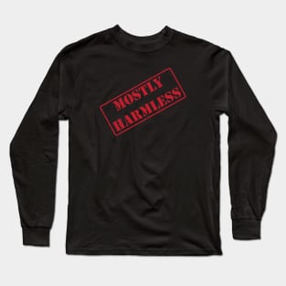 Mostly Harmless, Military Top Secret Looking Stamp Long Sleeve T-Shirt